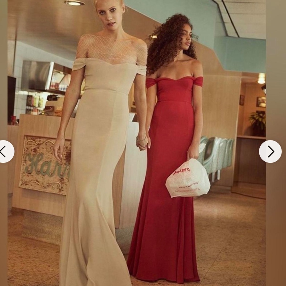 NWOT Reformation long red dress. SOLD OUT in stores